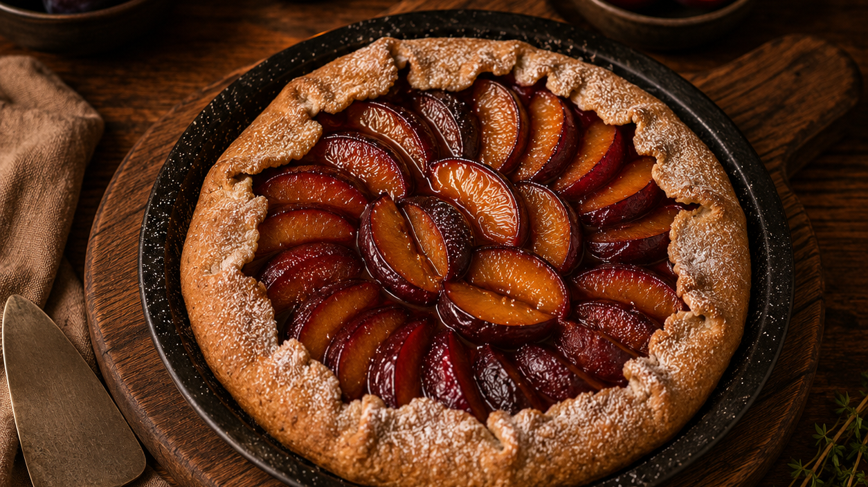 Tarte aux quetsches à l’alsacienne Quetschekuche