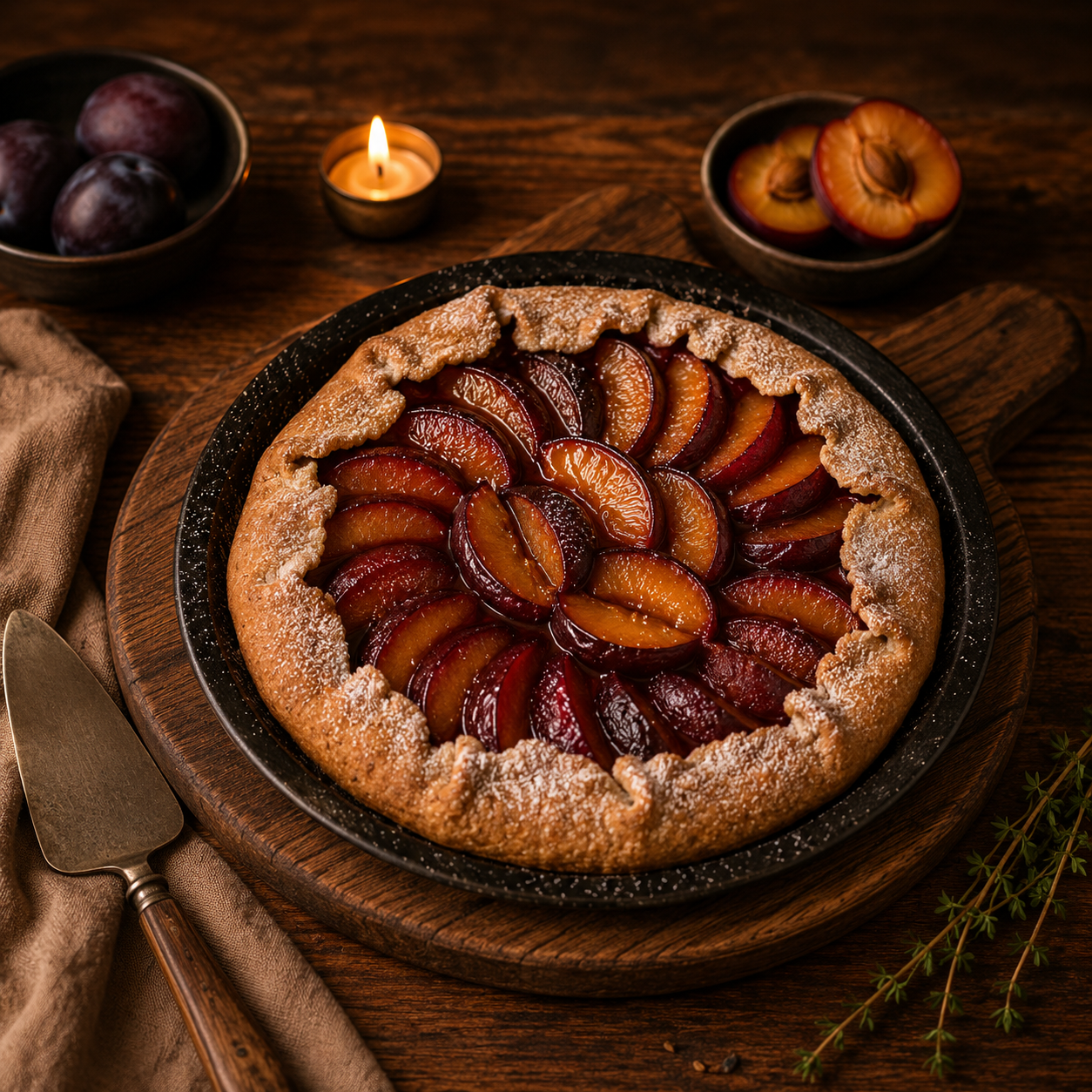 Tarte aux quetsches à l’alsacienne Quetschekuche