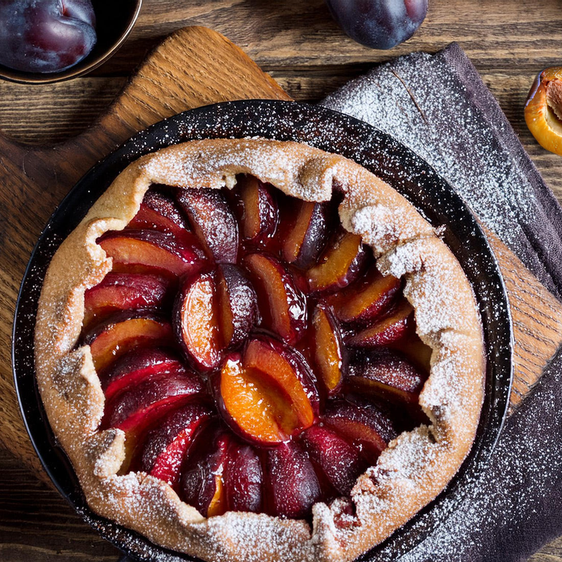 Tarte aux quetsches à l’alsacienne Quetschekuche